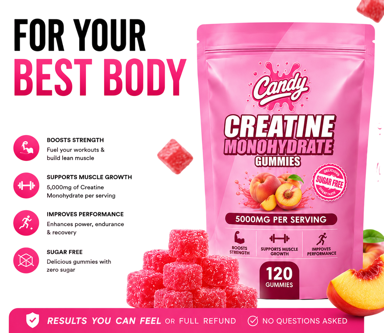 For Her Creatine Gummies by Candy